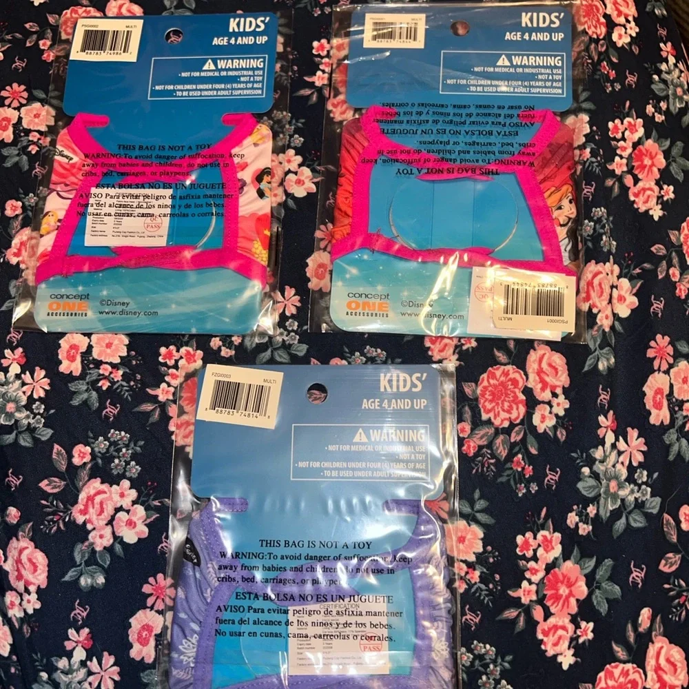 Disney children’s face masks (ages 4 up) set of 3